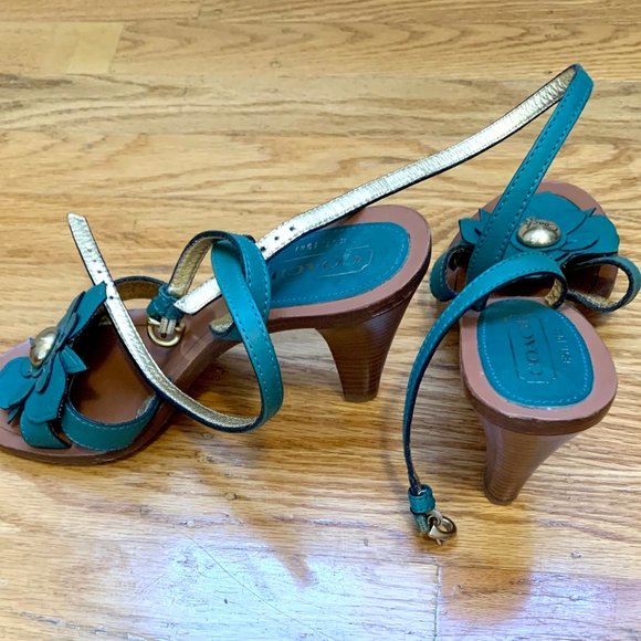 Coach Heeled Sandals 5.5 - Picture 3 of 4